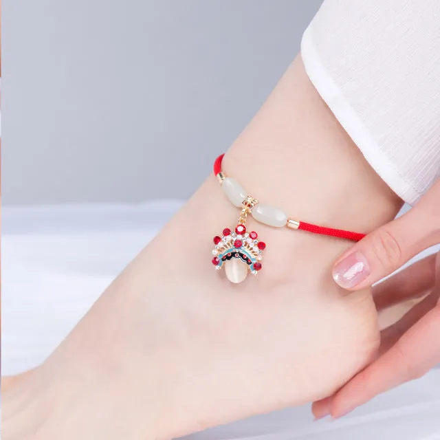 14 Designs Ethnic Jewelry Handmade Braided Vintage Ethnic Anklets