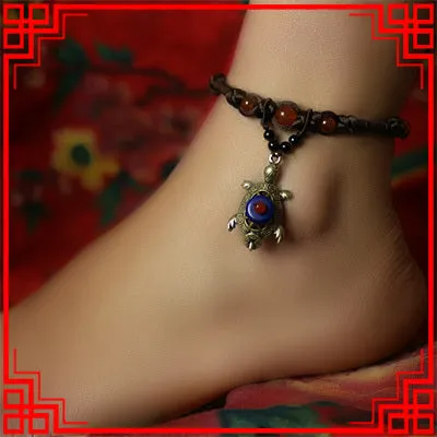 14 Designs Ethnic Jewelry Handmade Braided Vintage Ethnic Anklets
