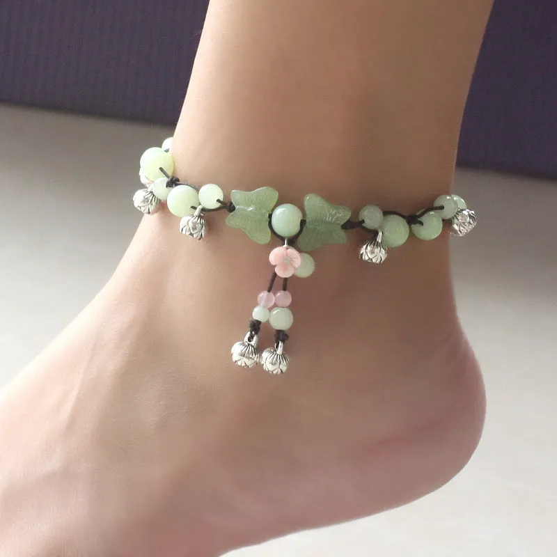 14 Designs Ethnic Jewelry Handmade Braided Vintage Ethnic Anklets