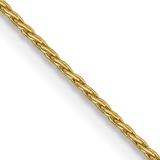 14k Yellow Gold .70mm Baby Parisian Wheat Chain