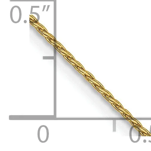 14k Yellow Gold .70mm Baby Parisian Wheat Chain