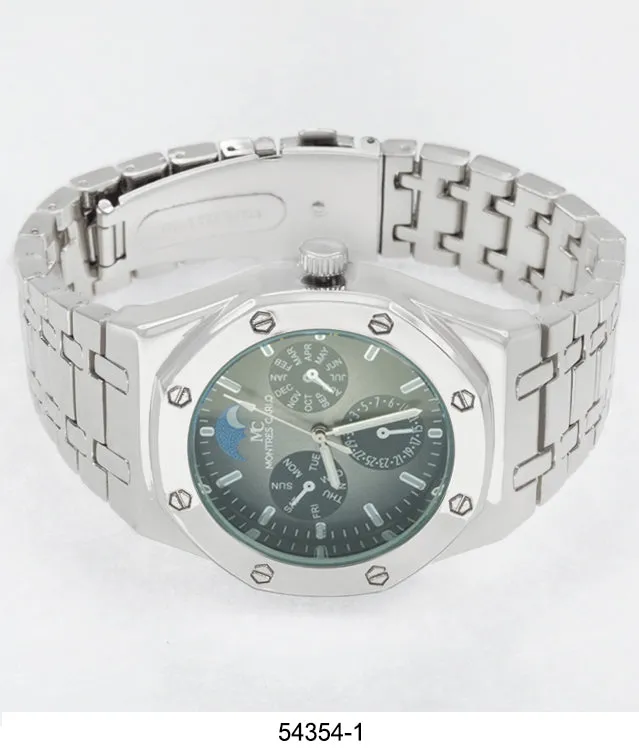 5435-Montres Carlo Metal Band Watch