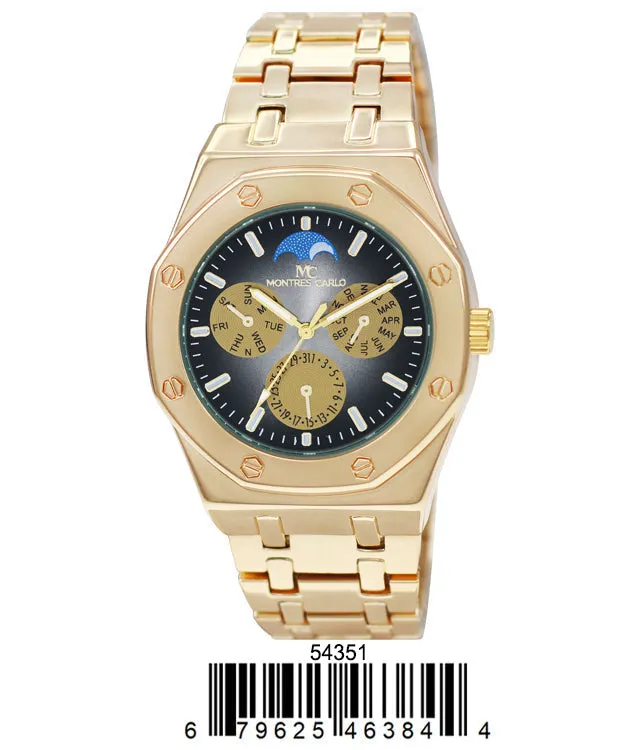 5435-Montres Carlo Metal Band Watch