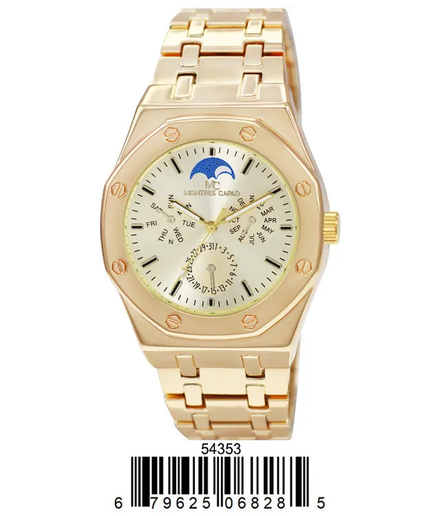 5435-Montres Carlo Metal Band Watch