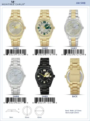 5448-Montres Carlo Metal Band Watch