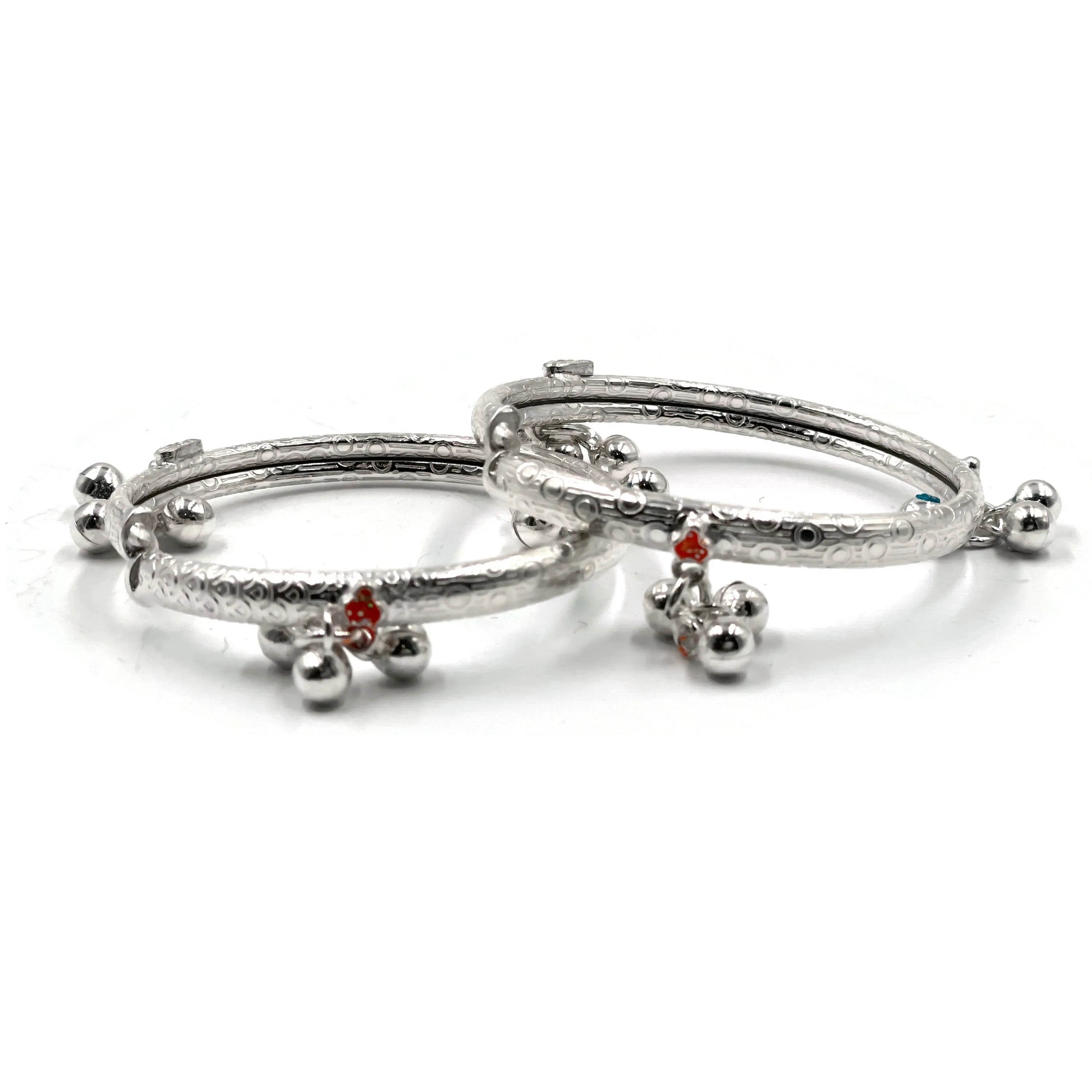750 Silver Kids Round Anklet - Style#03