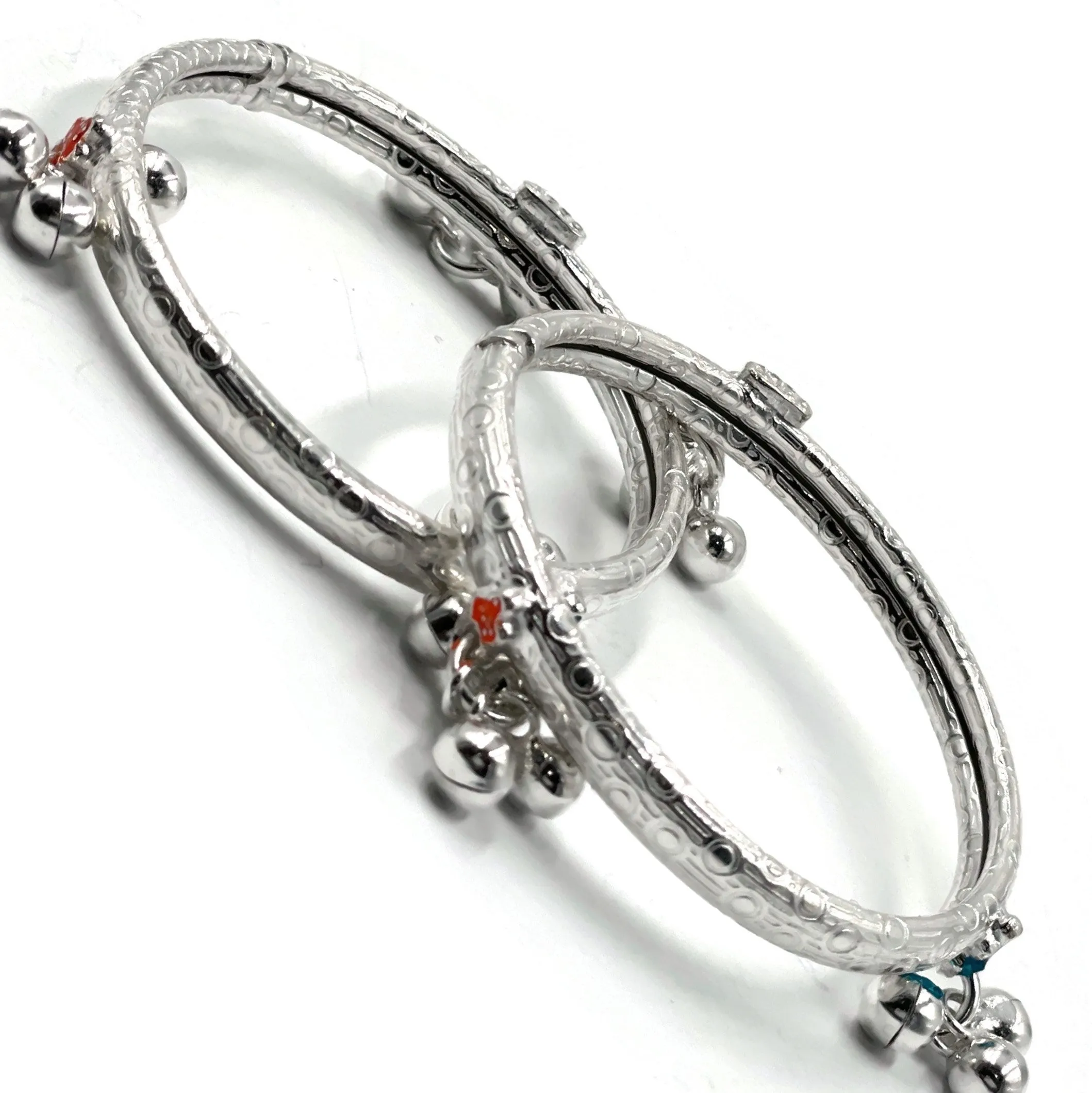 750 Silver Kids Round Anklet - Style#03