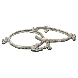750 Silver Kids Round Anklet - Style#03