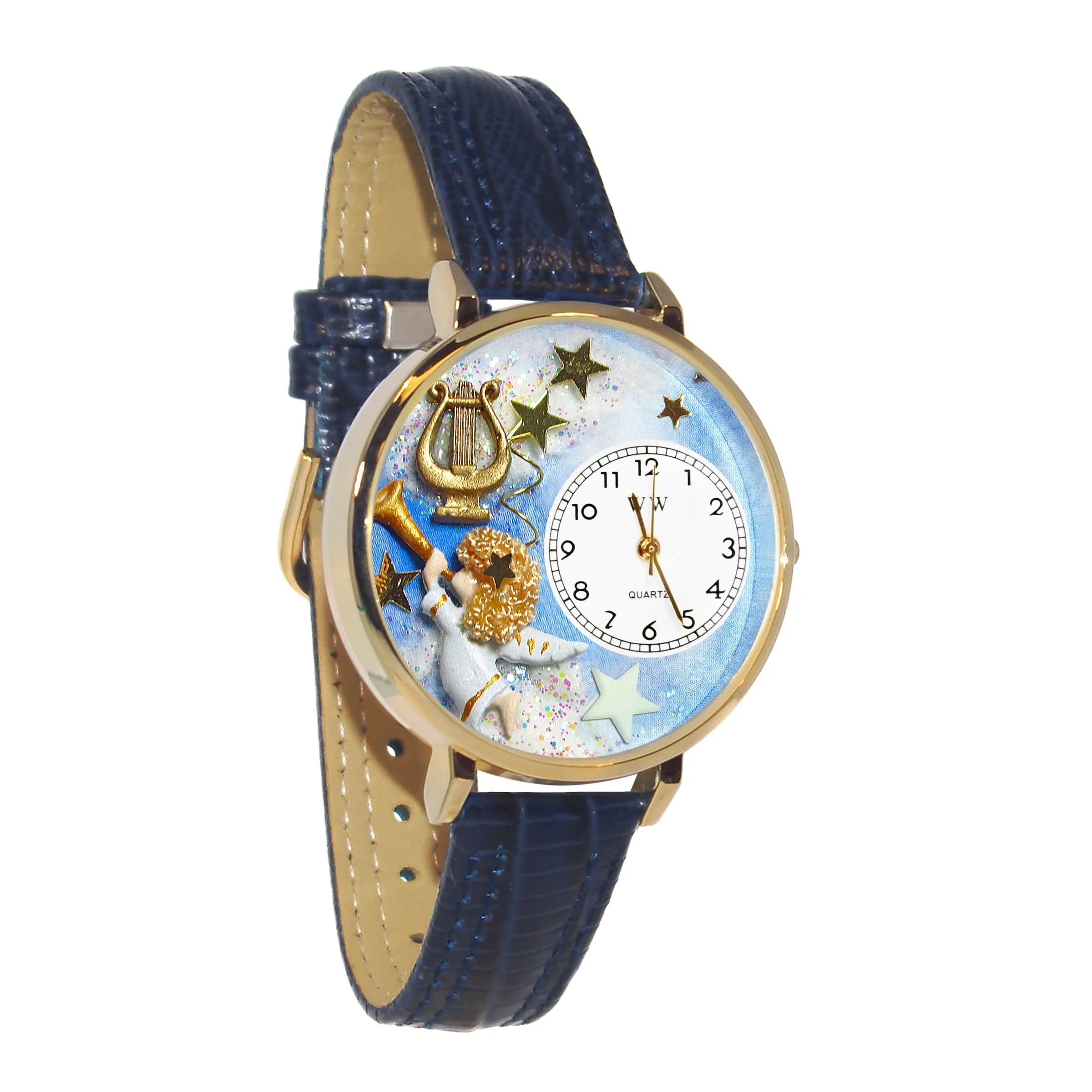 Angel with Harp 3D Watch Large Style