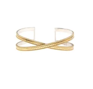 Anna Beck Criss Cross Cuff Gold 1336cgg