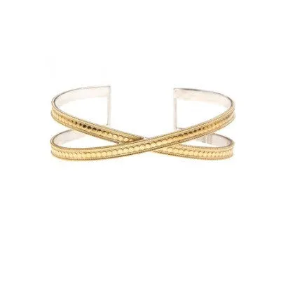 Anna Beck Criss Cross Cuff Gold 1336cgg