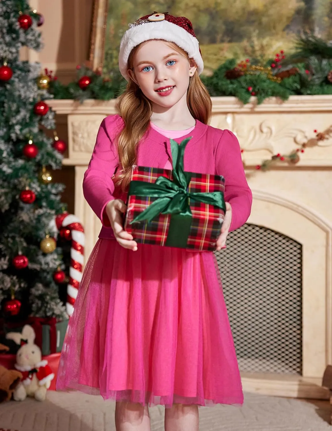 Arshiner Toddler Tutu Dress and Knit Cardigan Girls Set