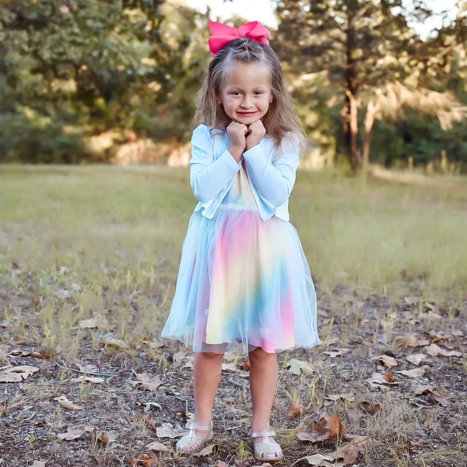 Arshiner Toddler Tutu Dress and Knit Cardigan Girls Set