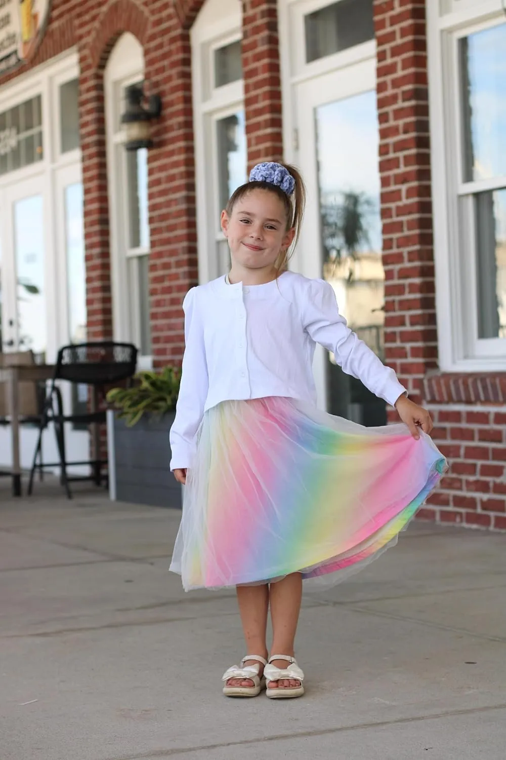 Arshiner Toddler Tutu Dress and Knit Cardigan Girls Set