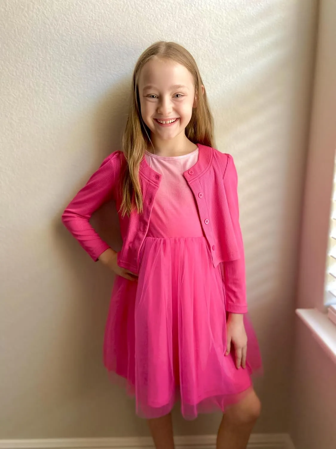 Arshiner Toddler Tutu Dress and Knit Cardigan Girls Set