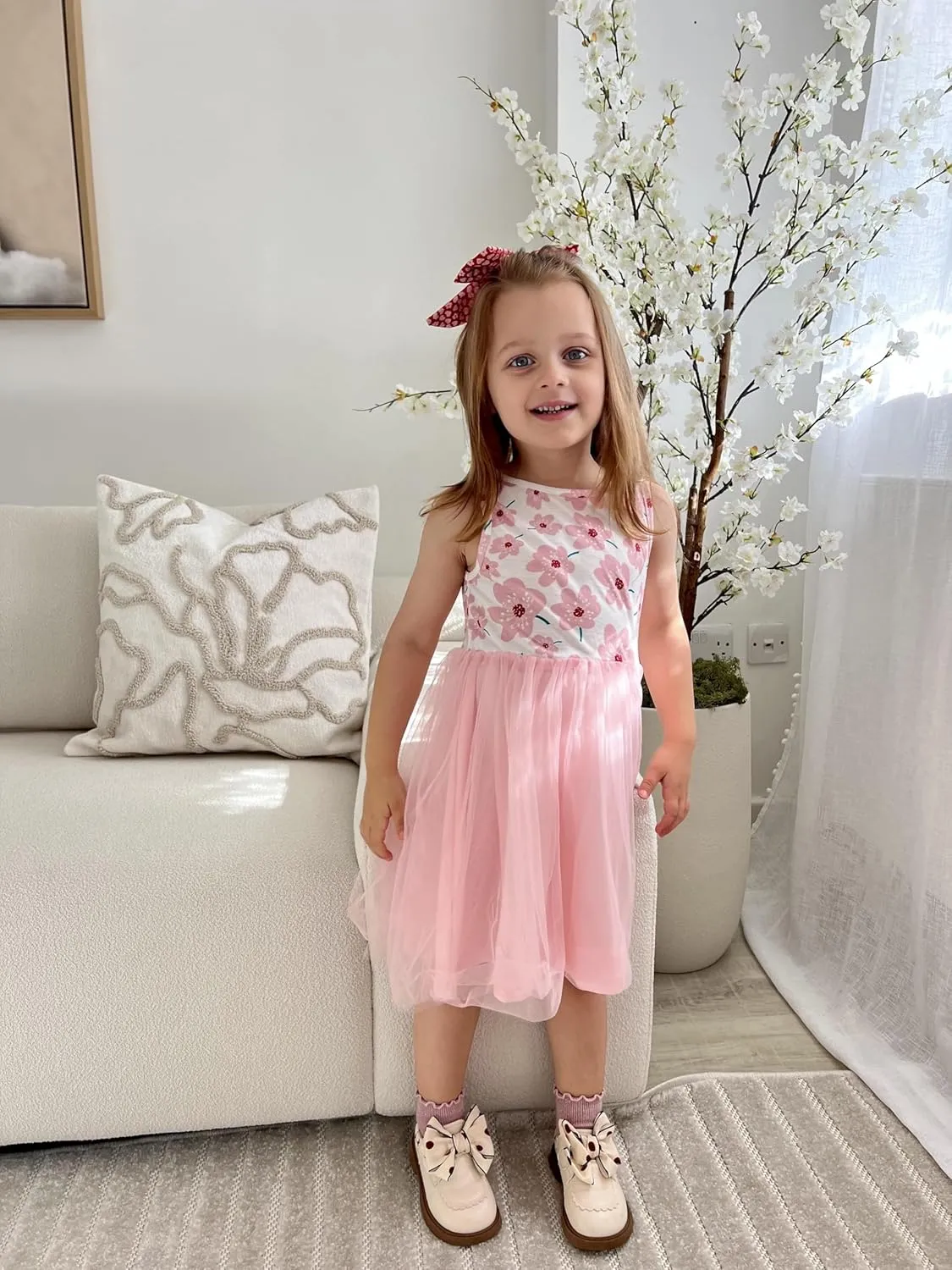 Arshiner Toddler Tutu Dress and Knit Cardigan Girls Set