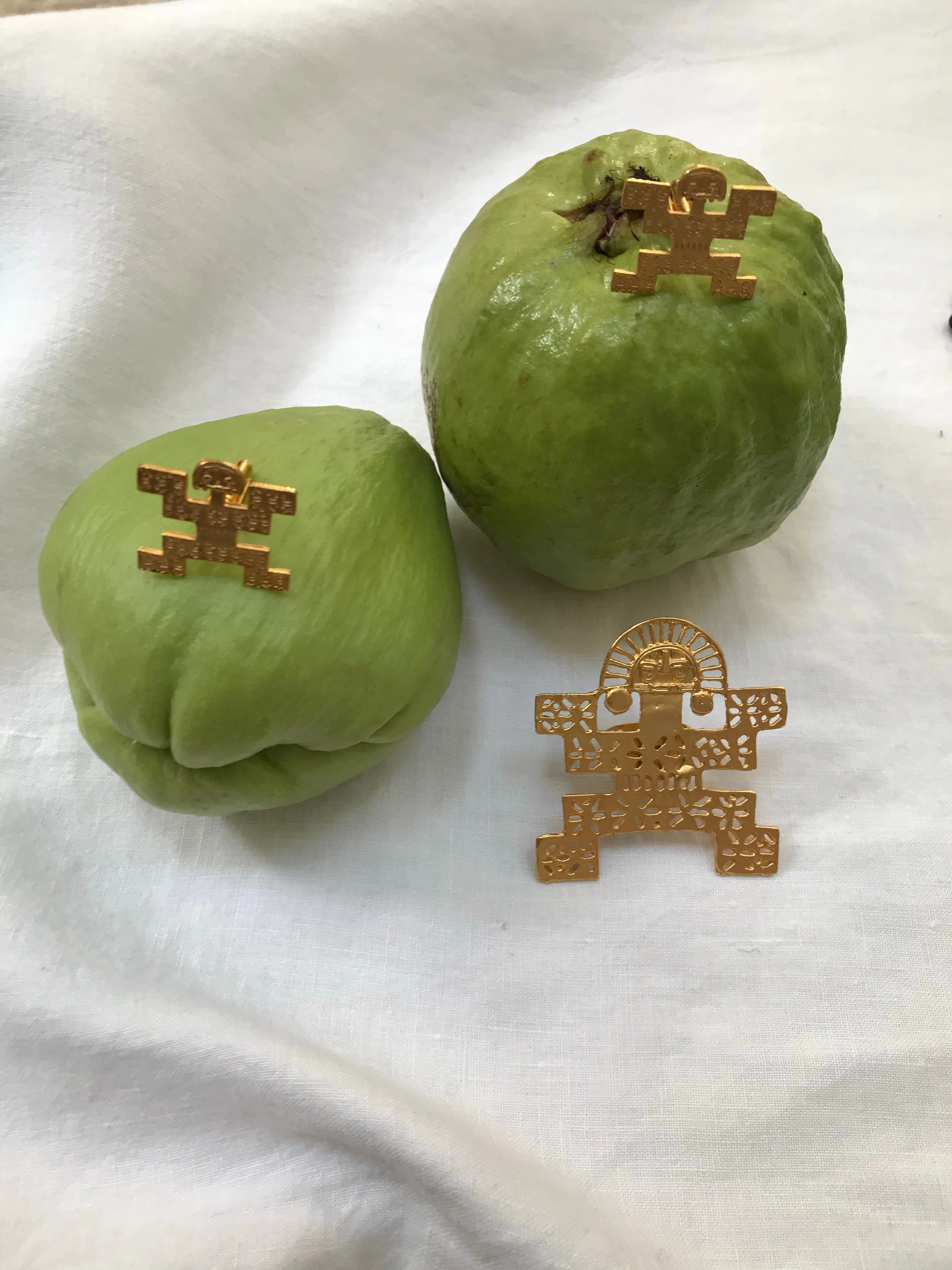 Artisanal Colombian Jaguar Cufflinks