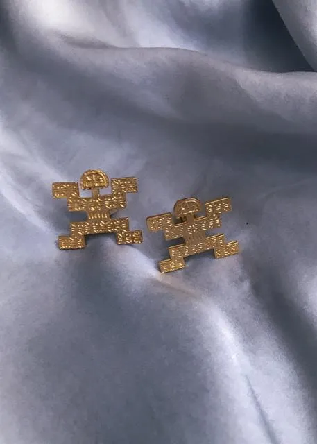 Artisanal Colombian Jaguar Cufflinks