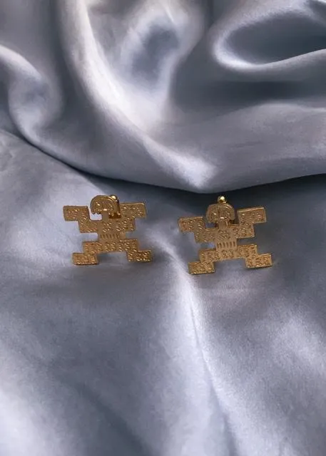 Artisanal Colombian Jaguar Cufflinks