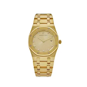 Audemars Piguet Royal Oak 56175BA Vintage Yellow Gold Champagne Dial