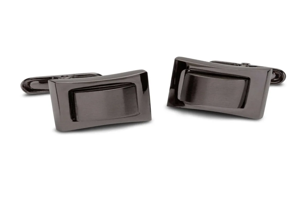 Burnished Gunmetal Cufflinks