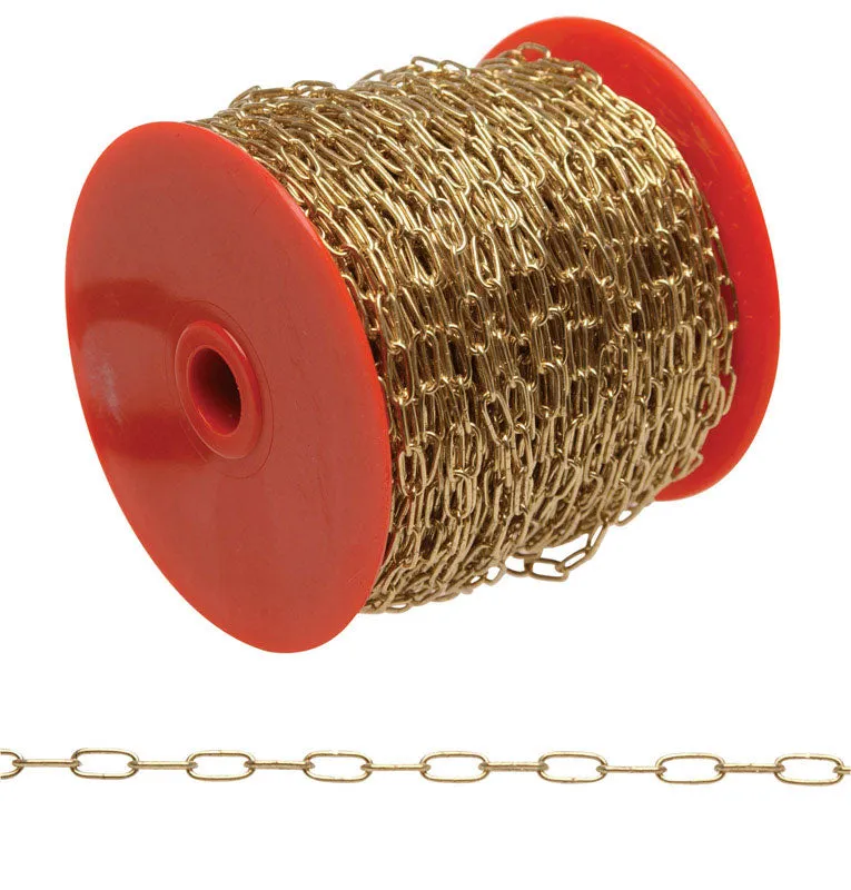 Campbell No. 7 Brass Plated Gold Brass Hobby/Craft Chain 13/32 in. D 0.3 in.