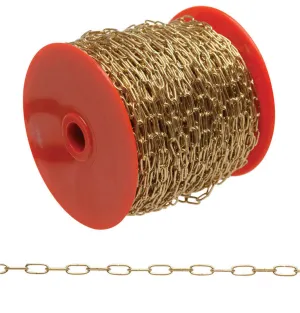 Campbell No. 7 Brass Plated Gold Brass Hobby/Craft Chain 13/32 in. D 0.3 in.