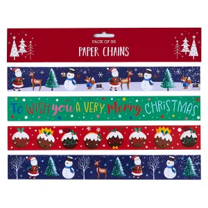 Christmas Novelty Paper Chains 36 Pack