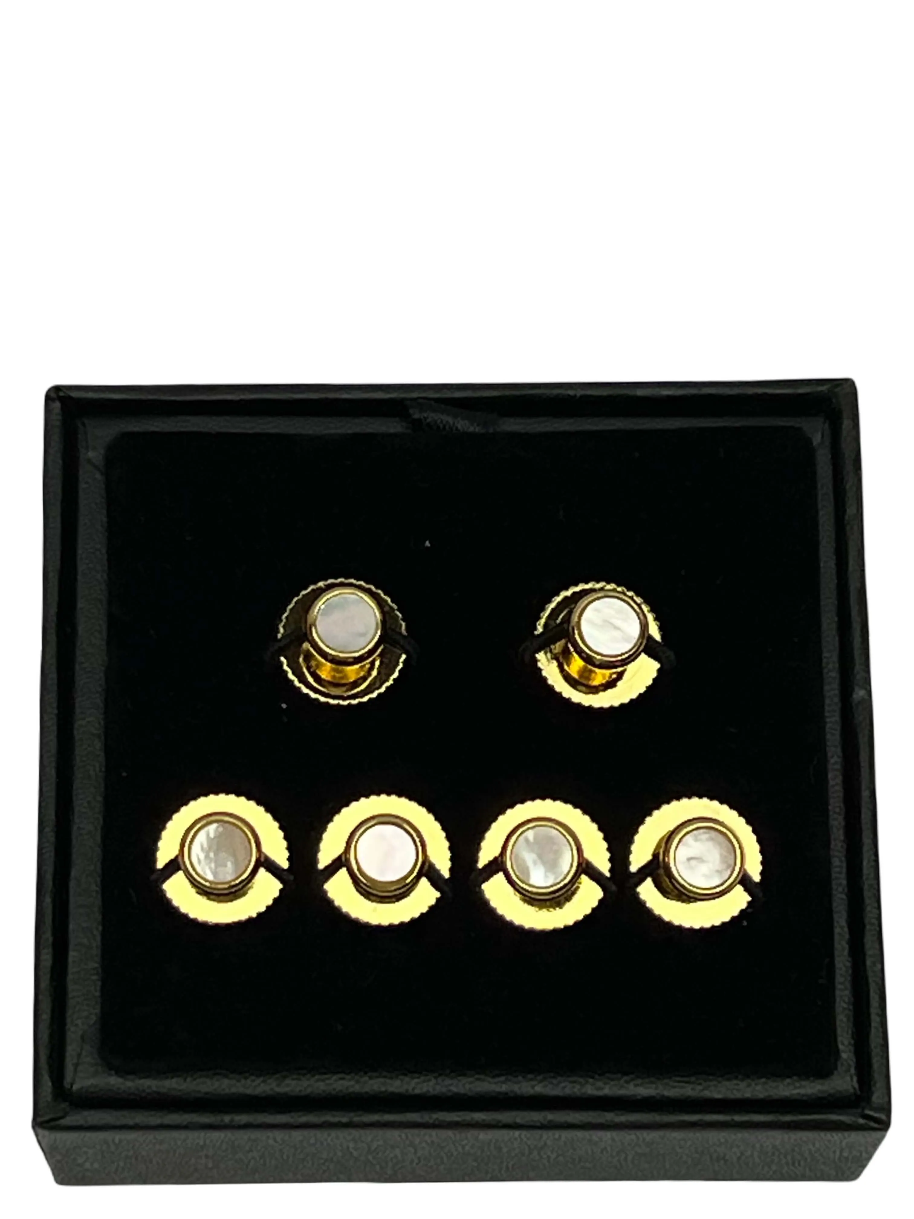 DCLIC MOP (6) Screw Shirt Studs - Gold