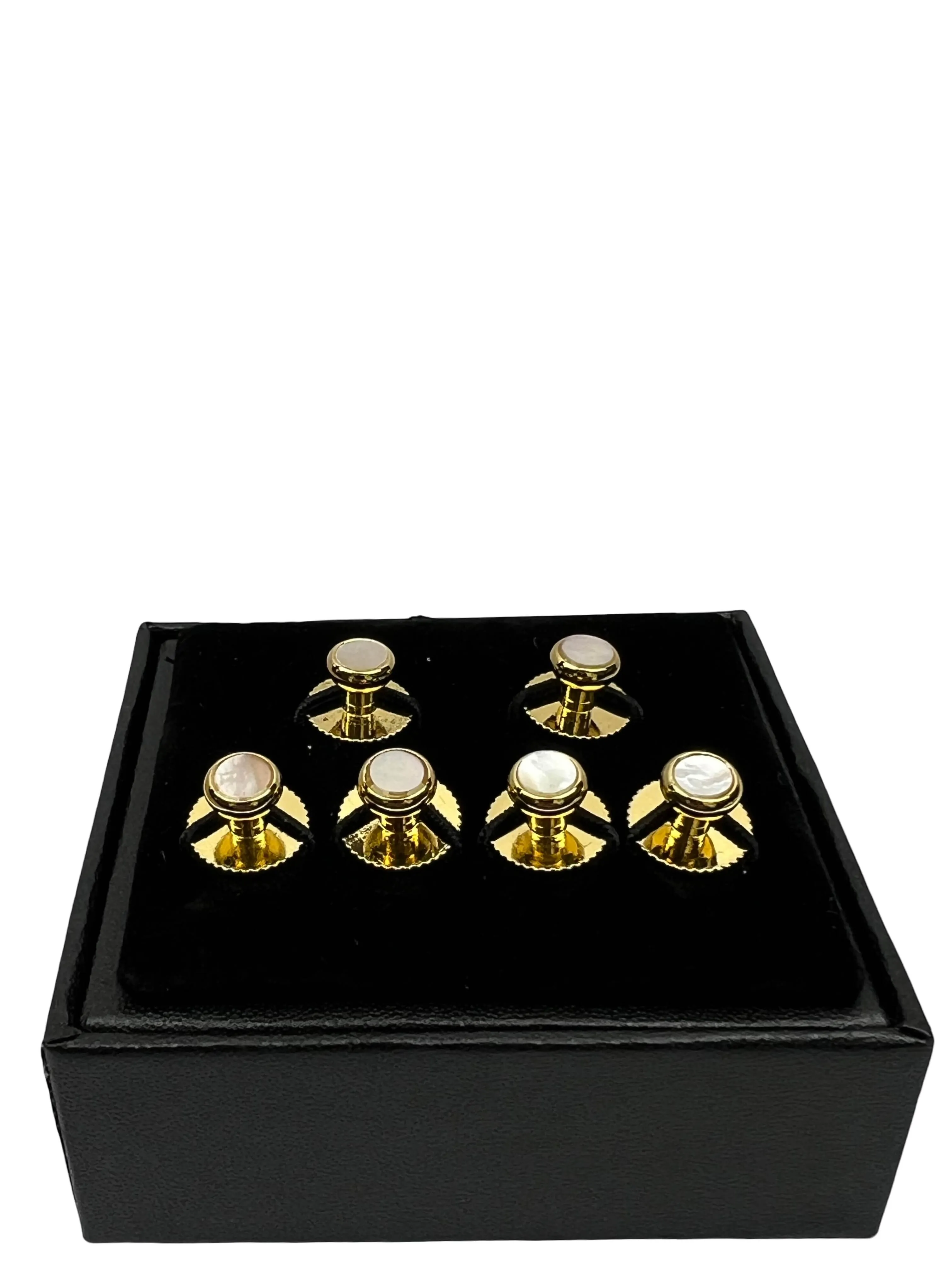 DCLIC MOP (6) Screw Shirt Studs - Gold