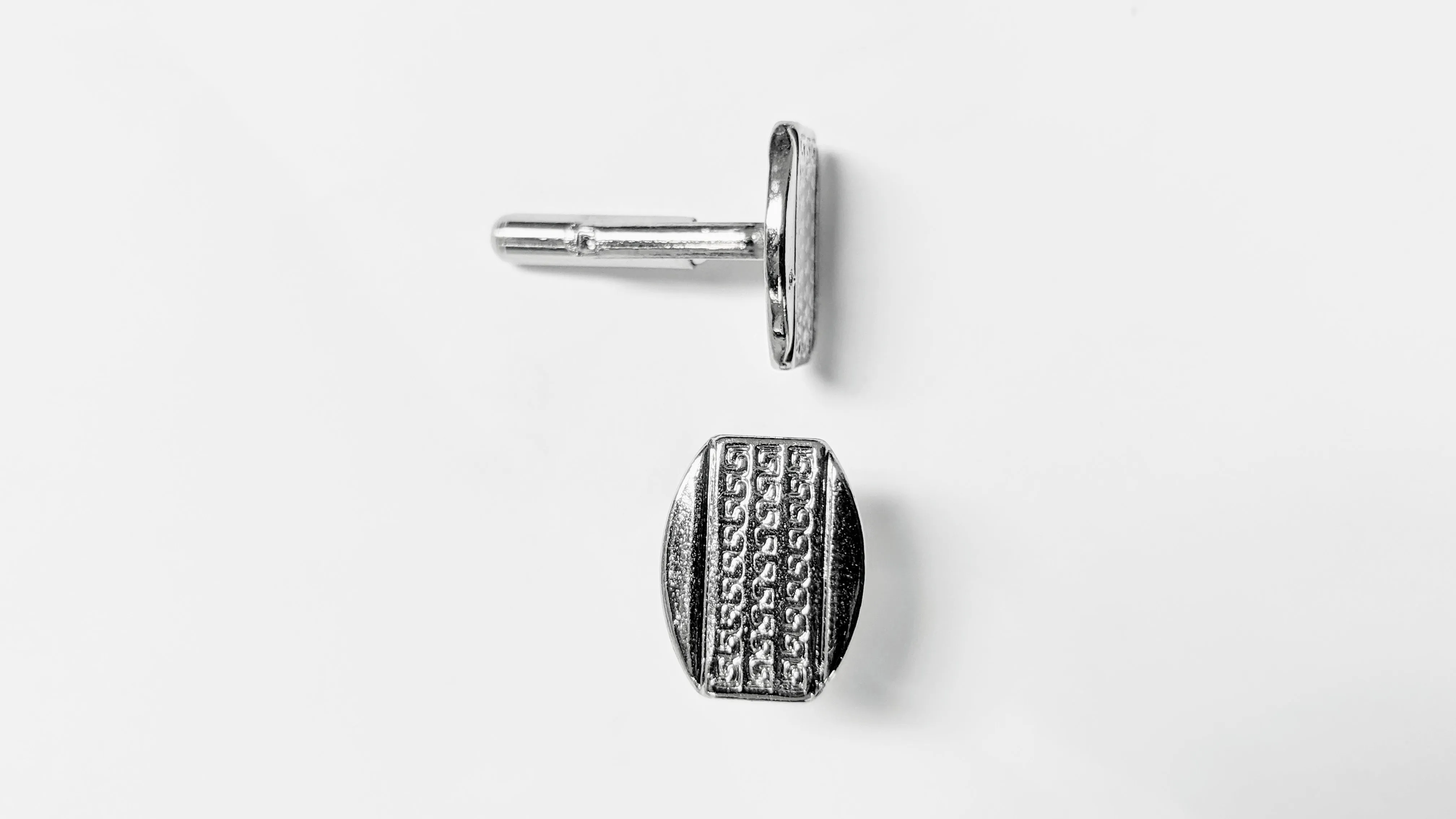 Dupsie's Silver Serengeti Shield pair of Cufflinks DPJSC10