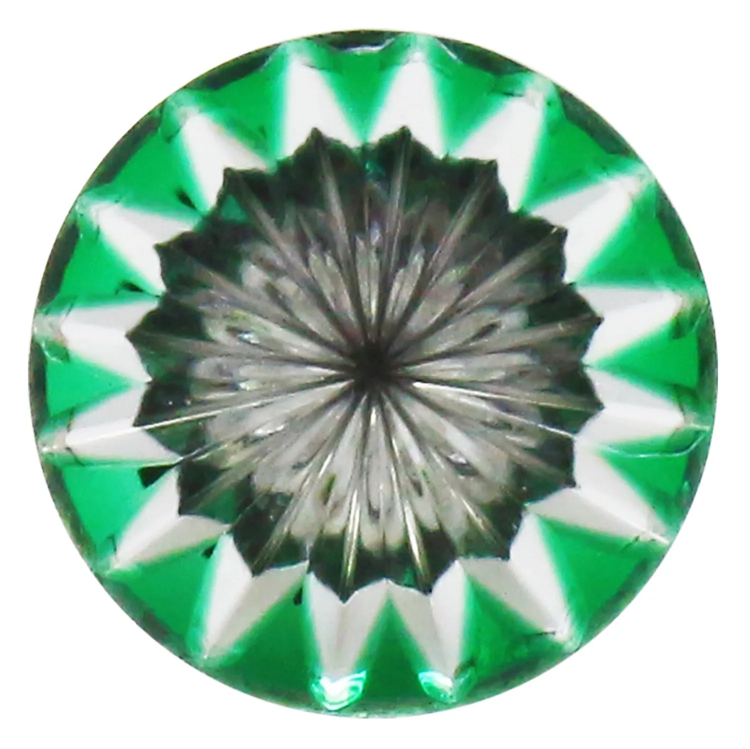 Edo Kiriko Kiku Green Pins Matcha
