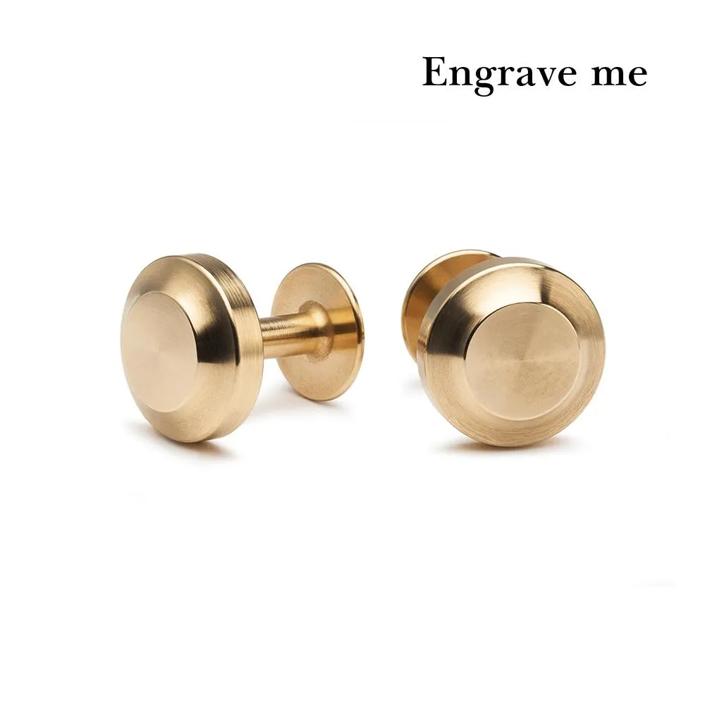 Edward brass cufflinks