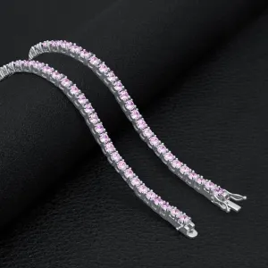 Elegant 3MM 925 Silver Tennis Choker