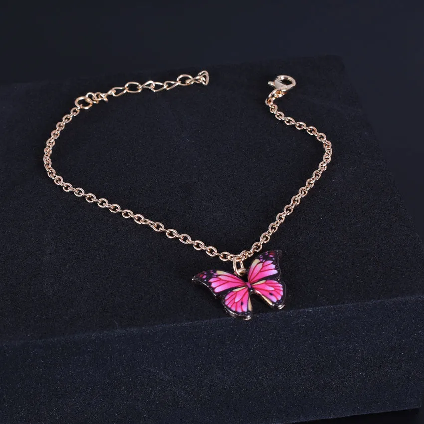 Fantasy Butterfly Pendant Anklet Bracelet