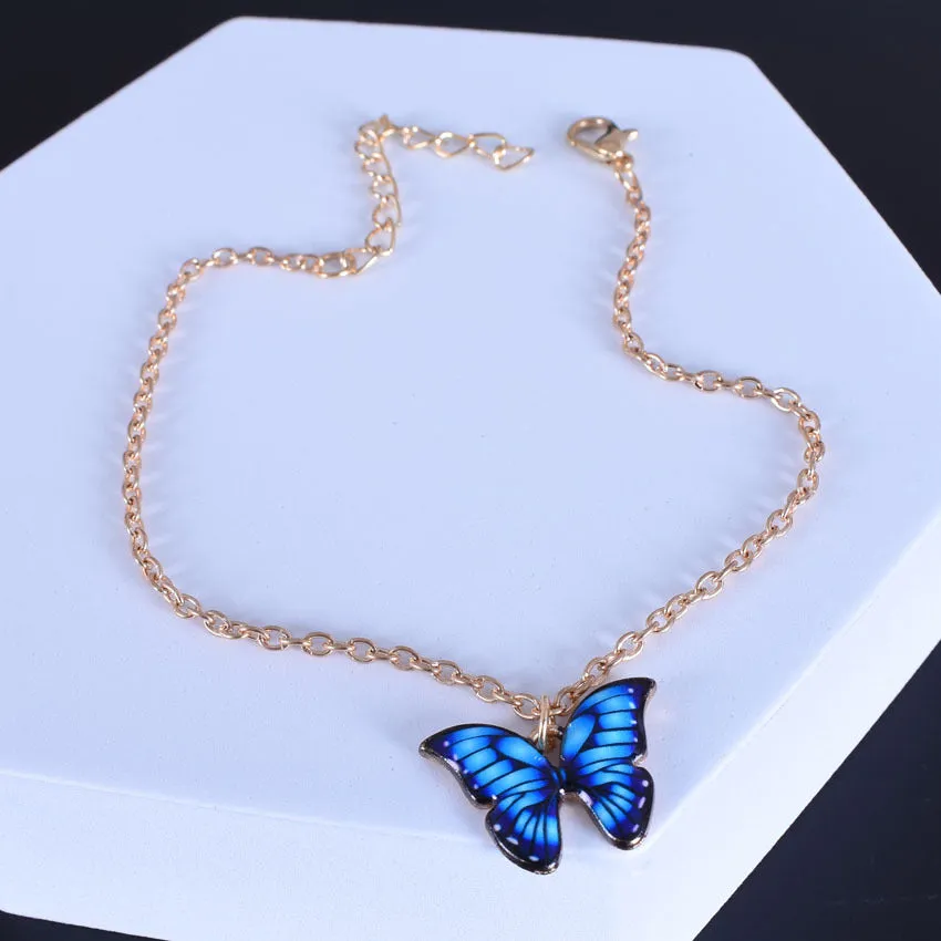 Fantasy Butterfly Pendant Anklet Bracelet