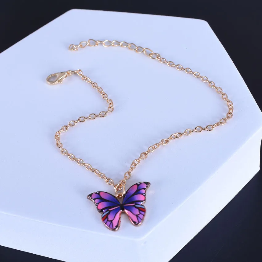 Fantasy Butterfly Pendant Anklet Bracelet