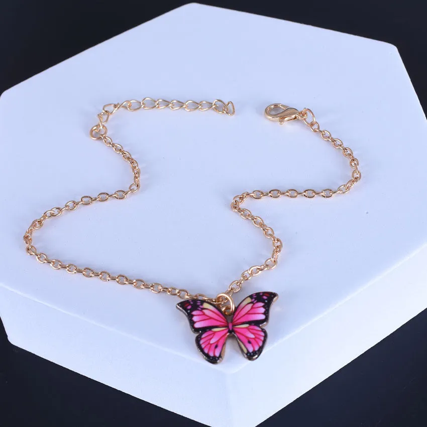 Fantasy Butterfly Pendant Anklet Bracelet
