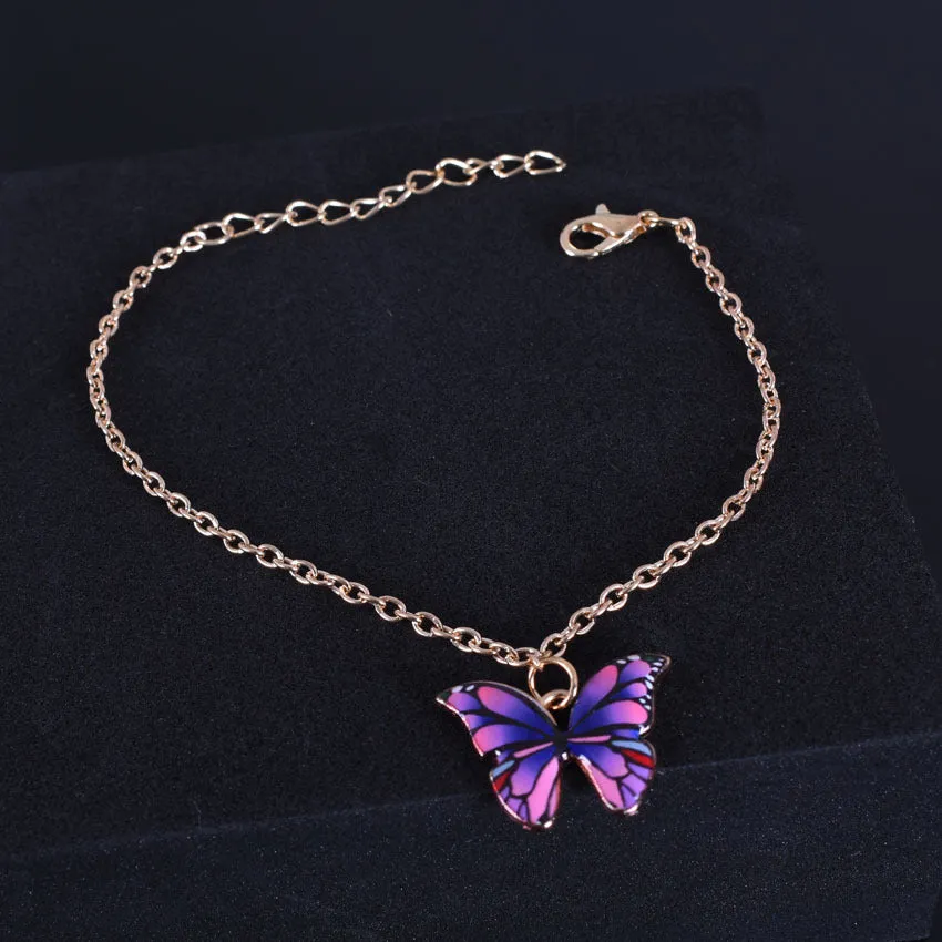 Fantasy Butterfly Pendant Anklet Bracelet