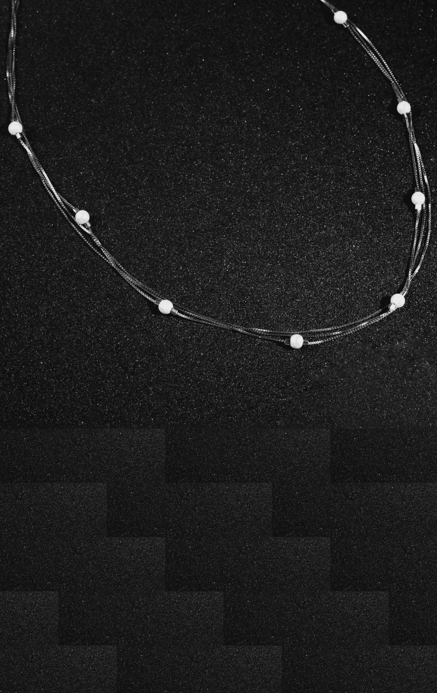 Fusion Silver Delicate Pearl Charm Chain