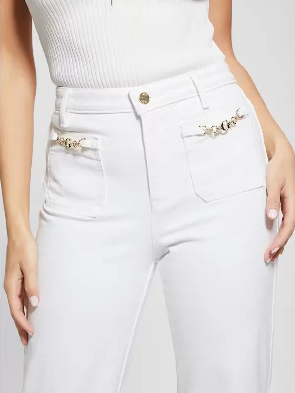 G CHARM RELAXED STRAIGHT JEANS