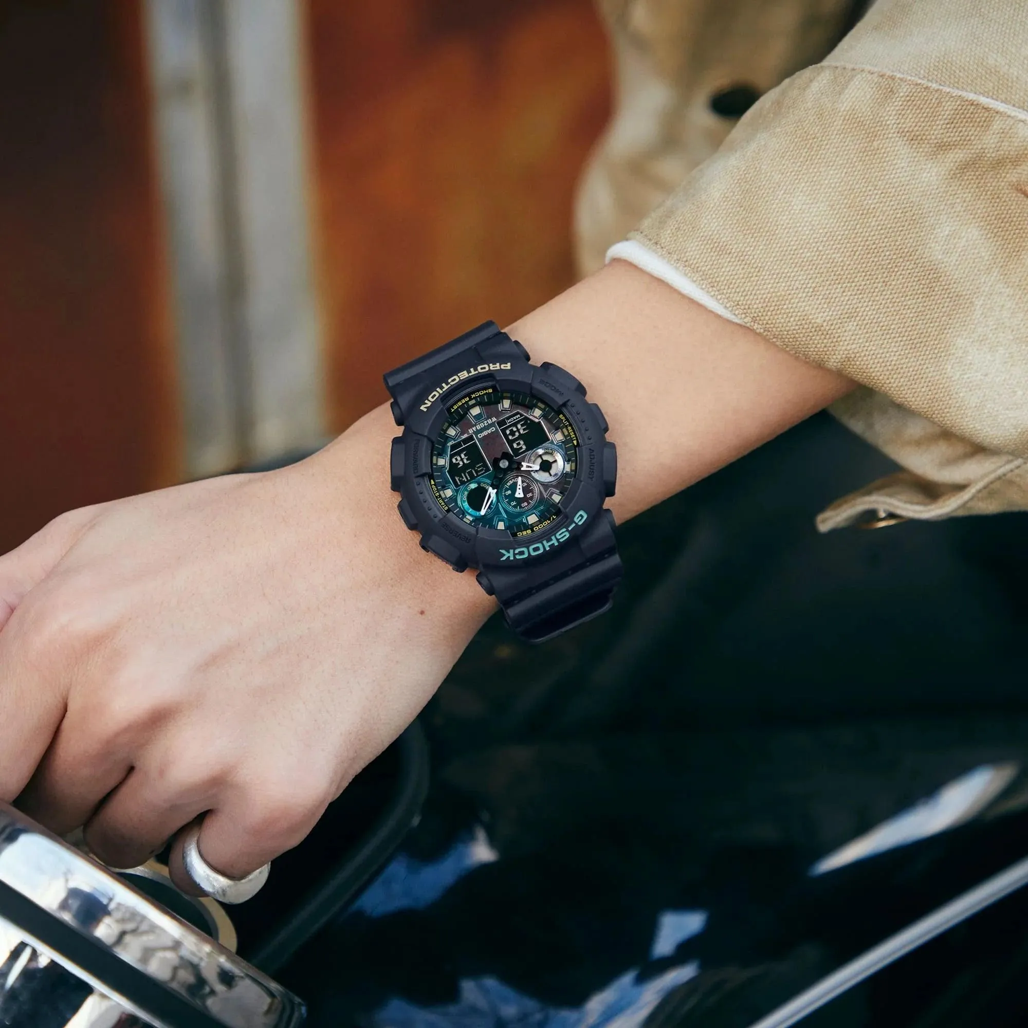 G-Shock GA-100 Series - Black & Rust Duo Watch - GA100RC-1A