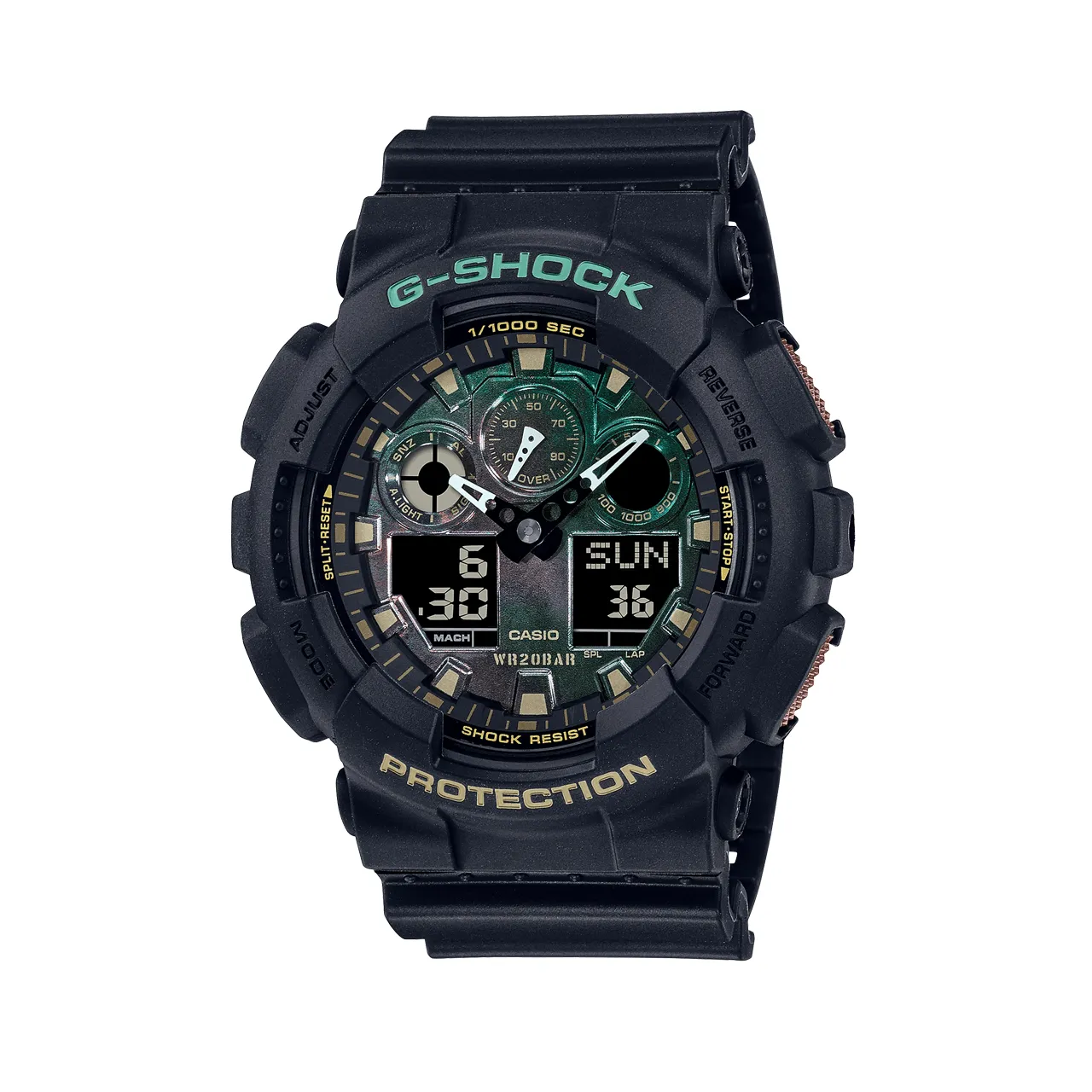 G-Shock GA-100 Series - Black & Rust Duo Watch - GA100RC-1A