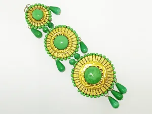 Green & Golden Enamel Metal Latkan