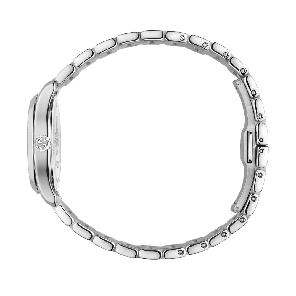Gucci G-Timeless 27mm Silver Dial Stainless Steel Ladies Watch YA126572A