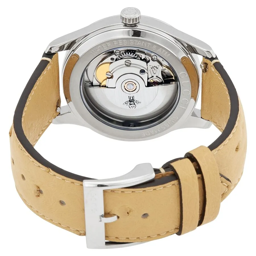 Gucci G-Timeless Automatic Transparent Mother of Pearl Dial Ladies Watch YA1264112