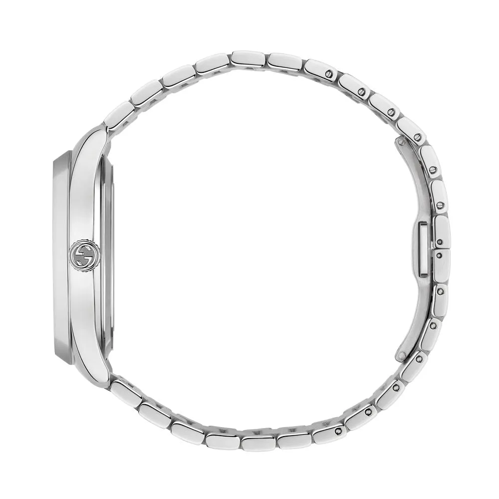 Gucci G-Timeless Stainless Steel 38mm Black Onyx Dial With Bees Automatic Watch YA1264130