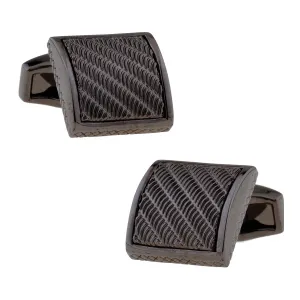 Gunmetal Wave Cufflinks