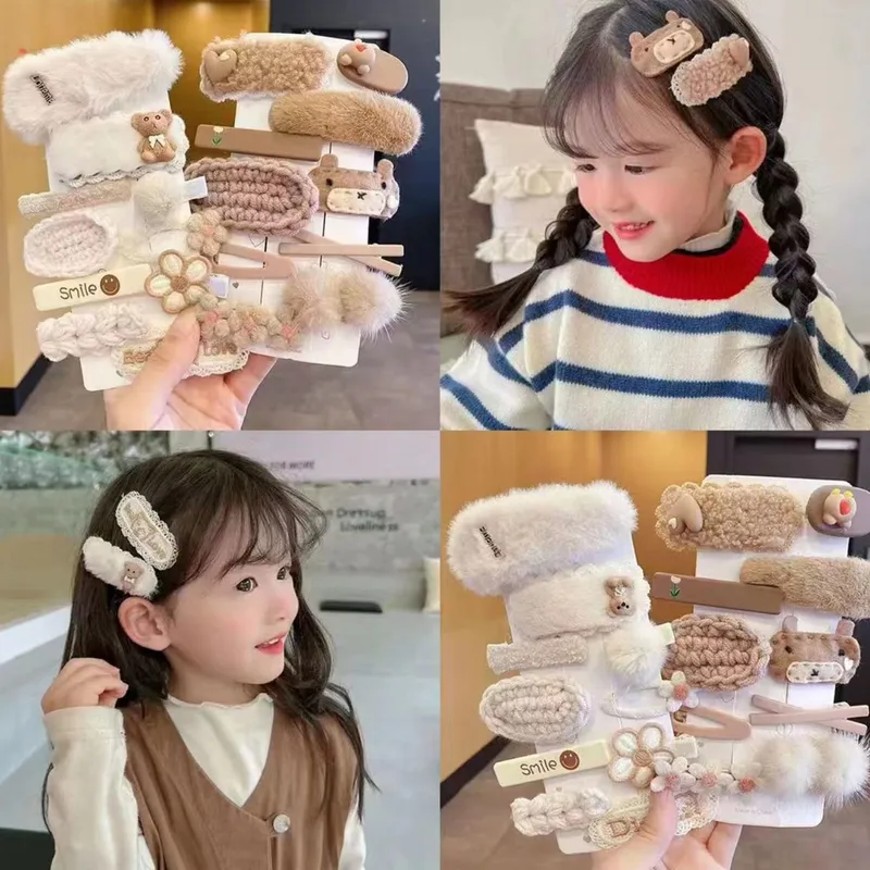 Hairpin Simple Side Bangs Clip Cartoon Barrettes Alligator Bobby Pins Handmade Headwear Cute Hair Accessories Gifts for Kids Teens Women (Pack of 1, Random Design)