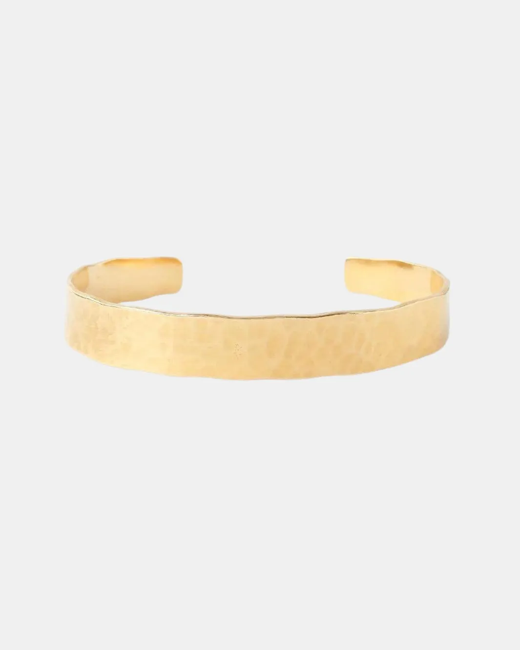HAMMERED CUFF IN YELLOW GOLD